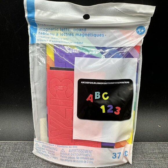 Creatology Felt Play Telling Time Lacing Color Shapes Magnetic Letter Board 4+ - Picture 2 of 5